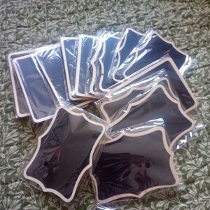 Set of Black Chalkboard Labels